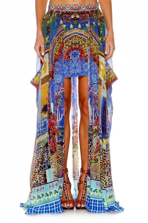 Camilla Bohemian Bounty Short Skirt Print Size 12 photo 2