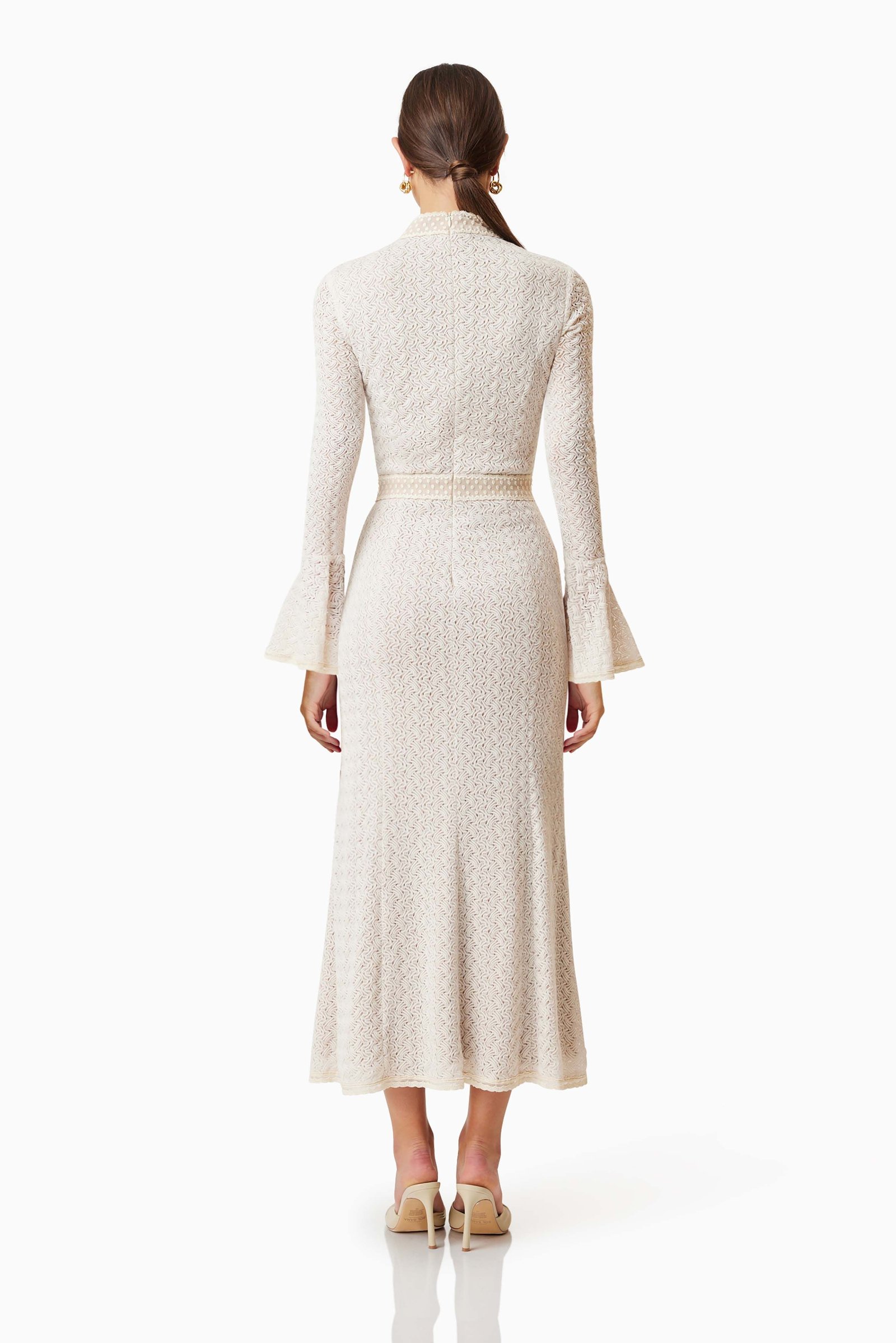 ELLIATT BELLA MIDI DRESS - IVORY photo 5