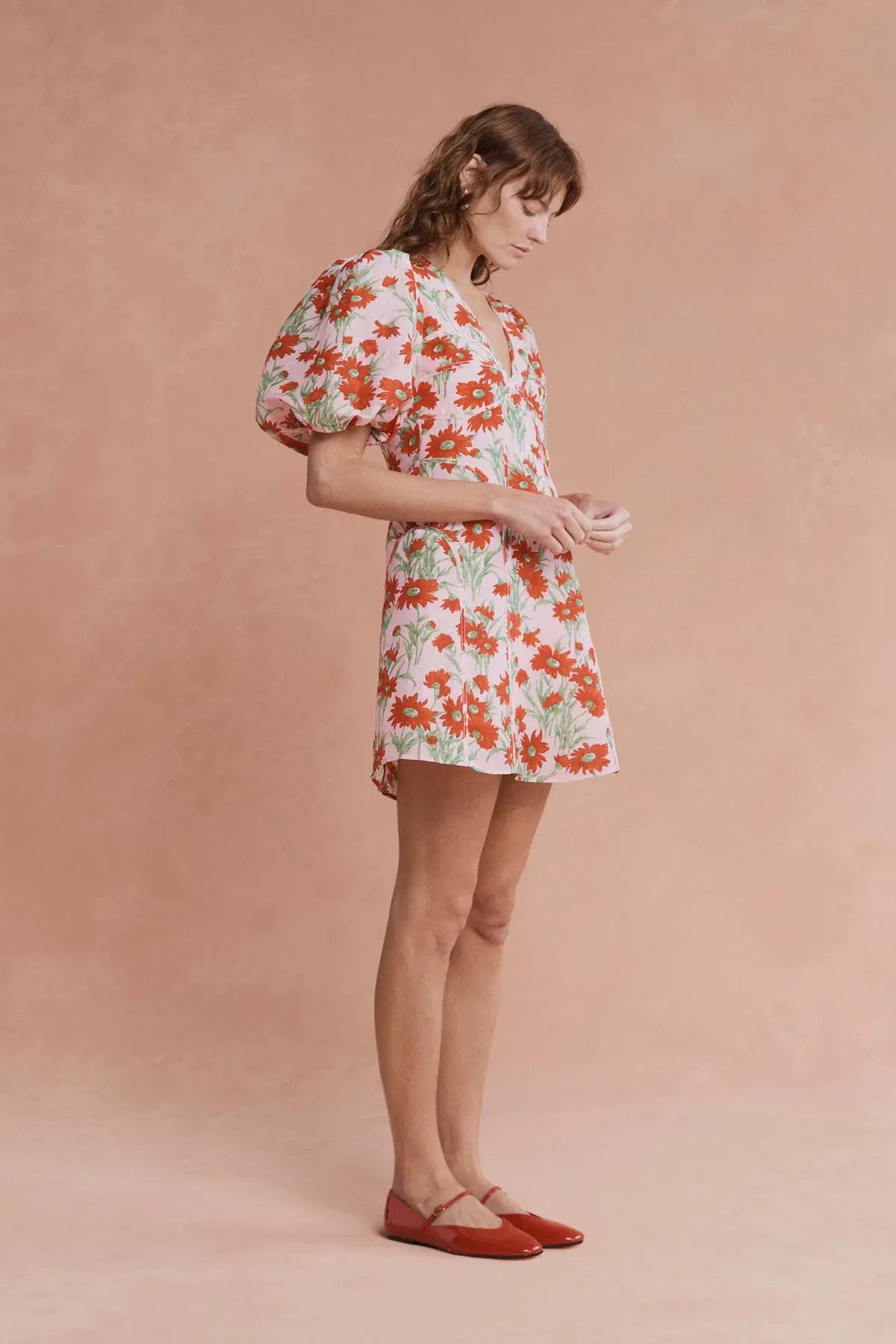 Adeline Mini Dress Aster Floral Size 12 photo 2