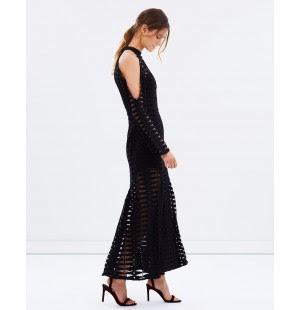 White Suede Time Stops Fishbone dress photo 4