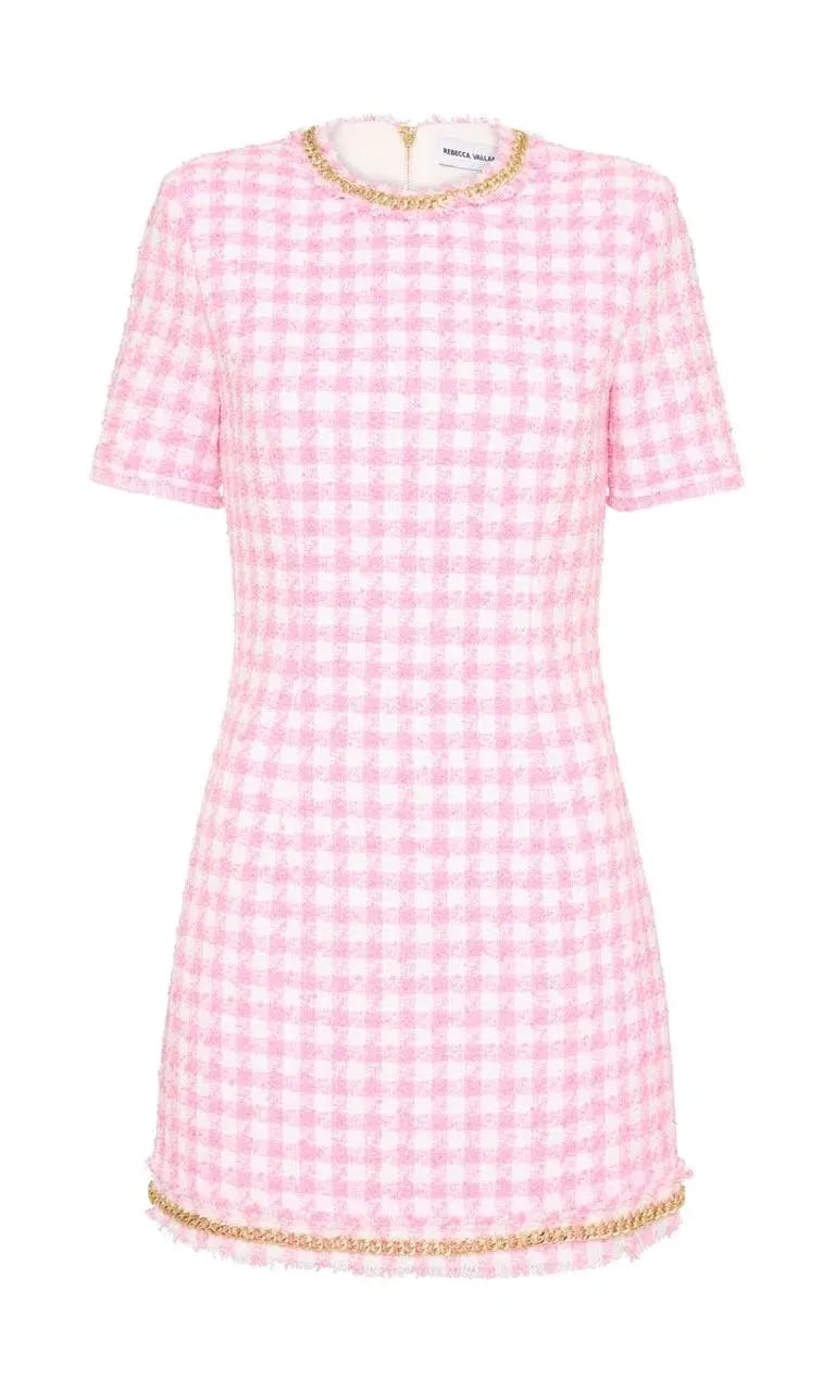 Rebecca Vallance Gabrielle Short Sleeve Mini Dress Pink Size 8 photo 4