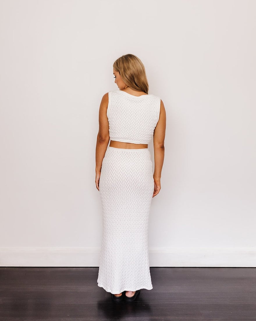 Bec & Bridge White Effie Knit Cut Out Dress photo 3