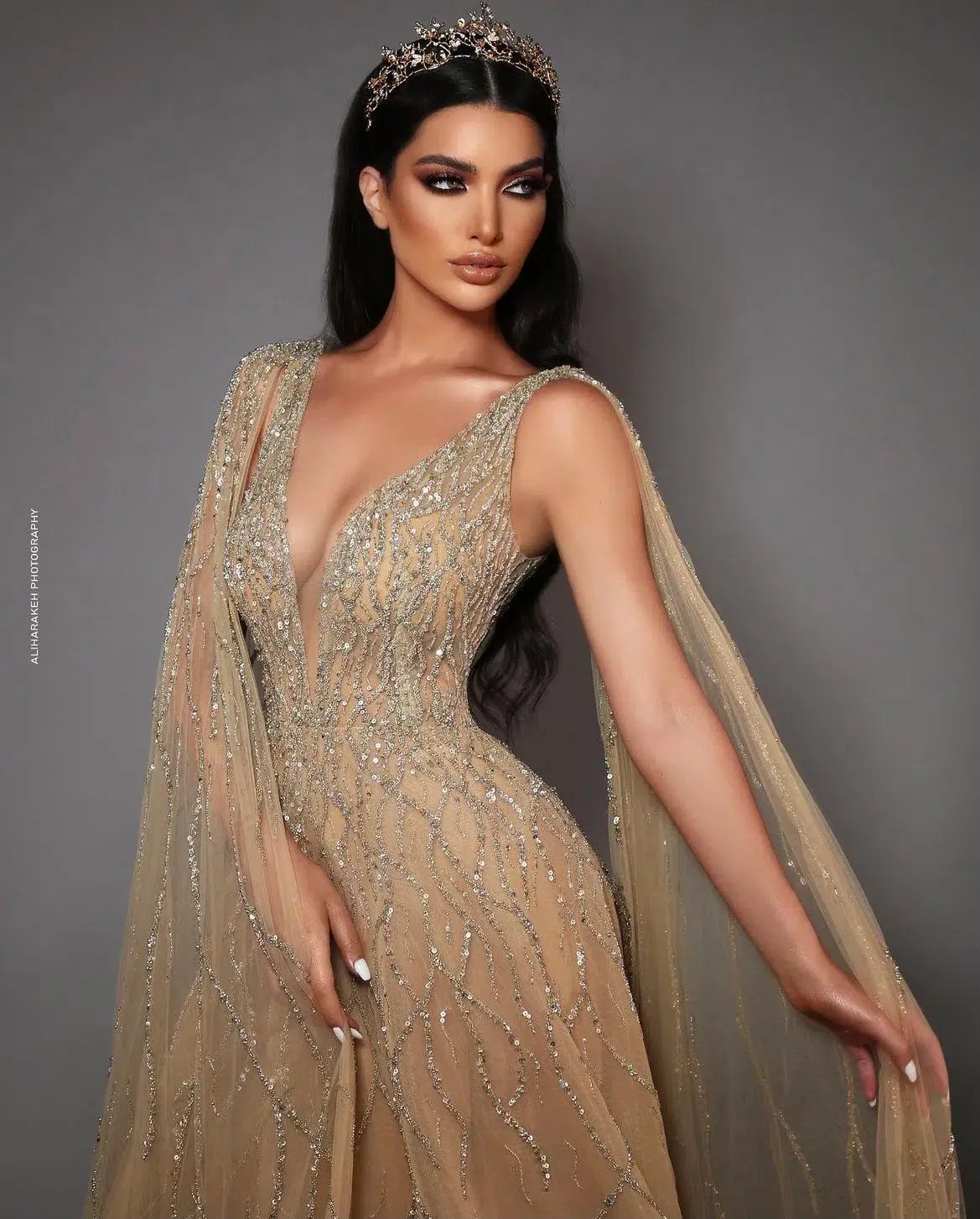 Elie Bejjani Ball Gown Gold Size 6 / XS photo 4