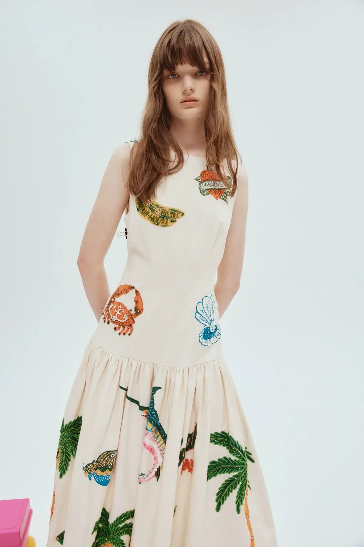 Alemais Clam Embroidered Gown Print Size 8 photo 4