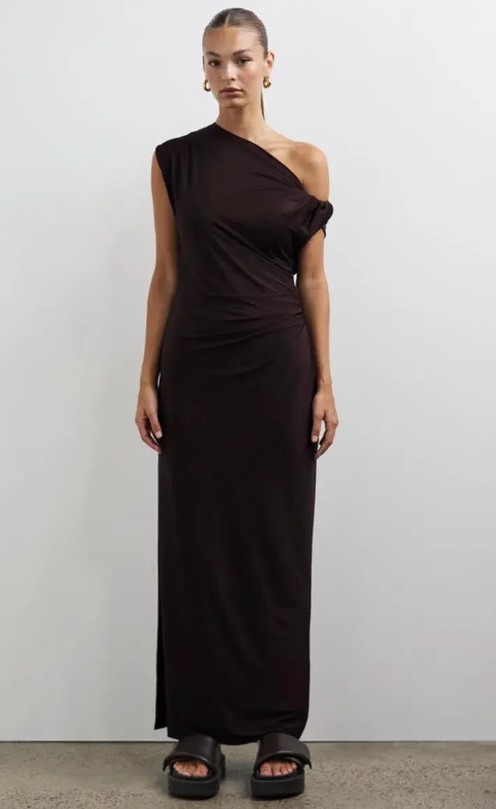 Camilla & Marc Annalise Dress Chocolate Brown Size 14 photo 4