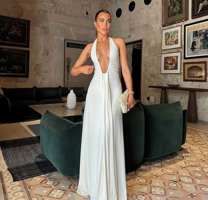 Misha Collection Jennifer Cupro Maxi Dress photo 3