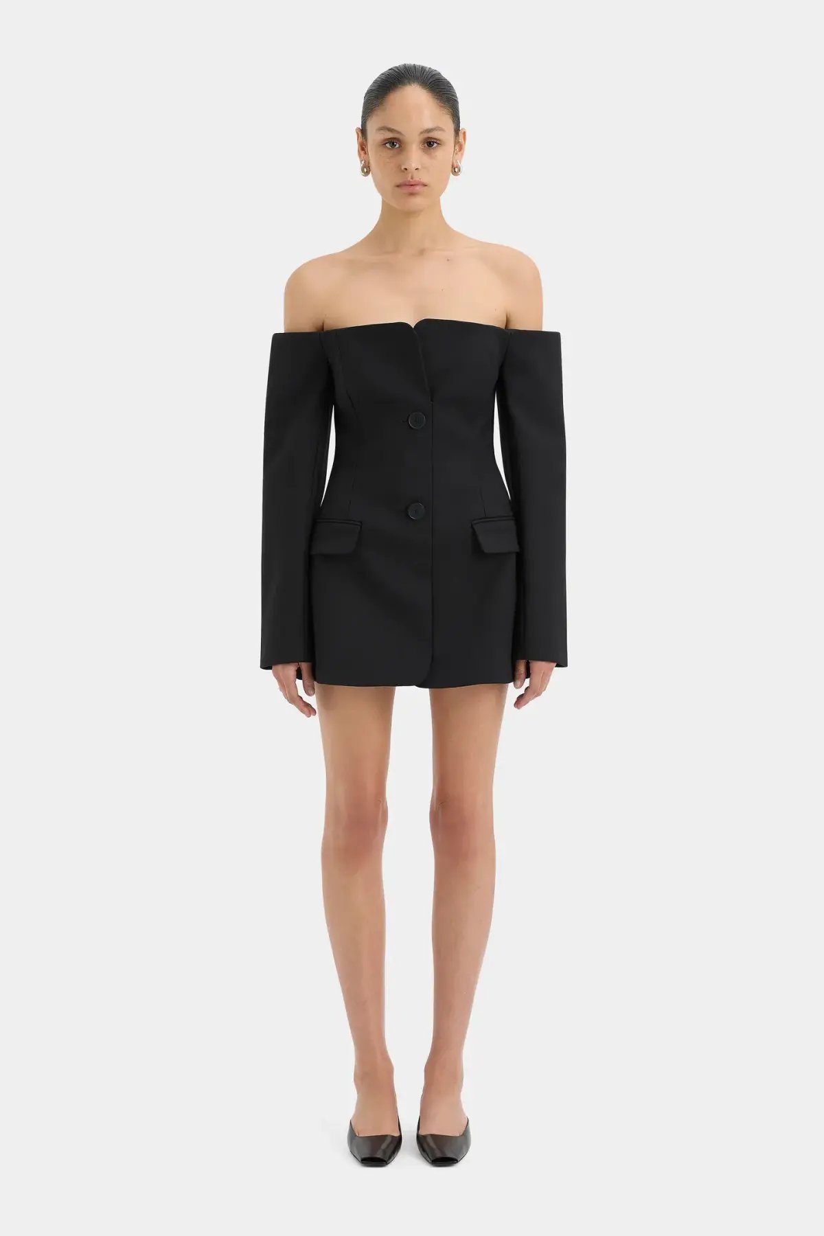 Sir The Label Sandrine Tailored Mini Dress Black Size 1 / AU 8 photo 2