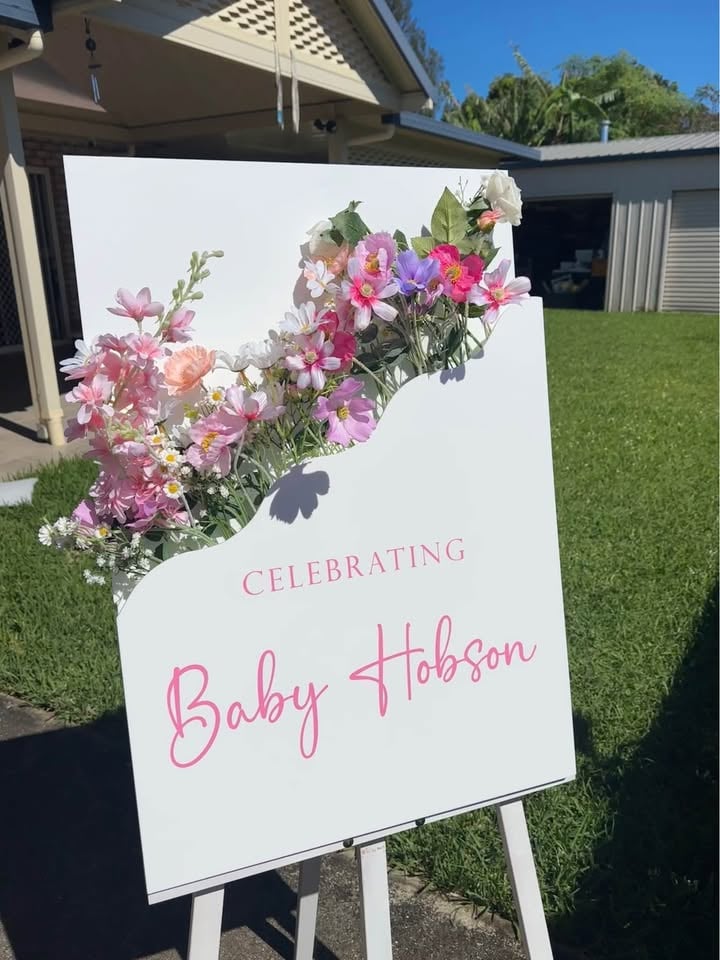Baby shower sign hire photo 10
