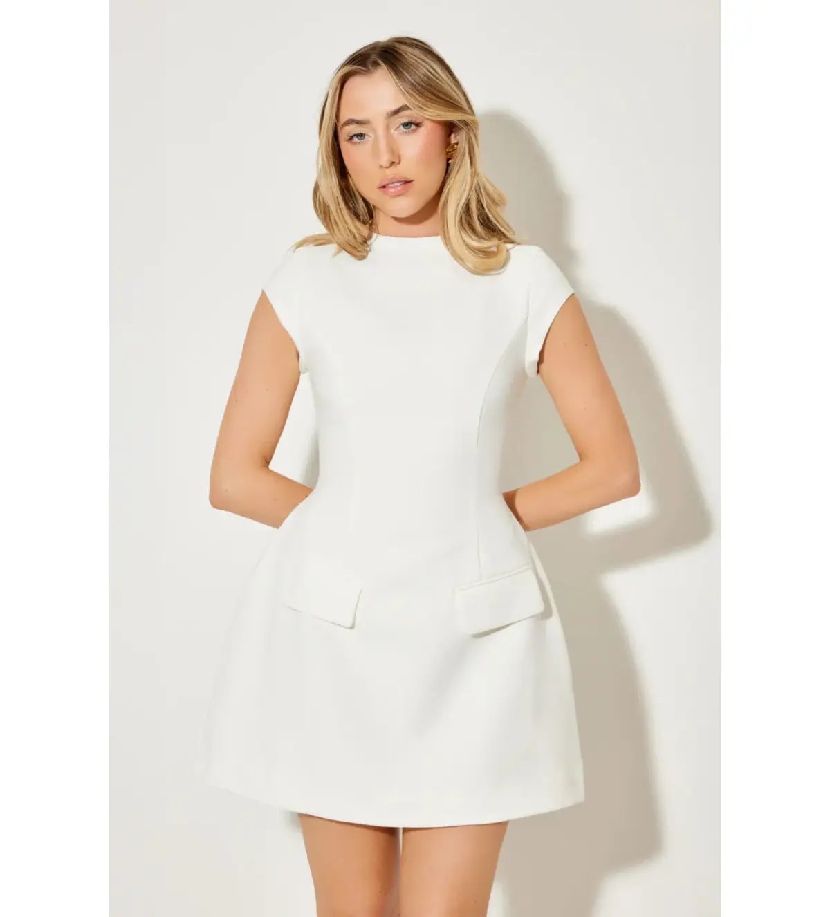 Odd Muse The Ultimate Muse Cap Sleeve Mini Dress White Size XXS AU 4 photo 3