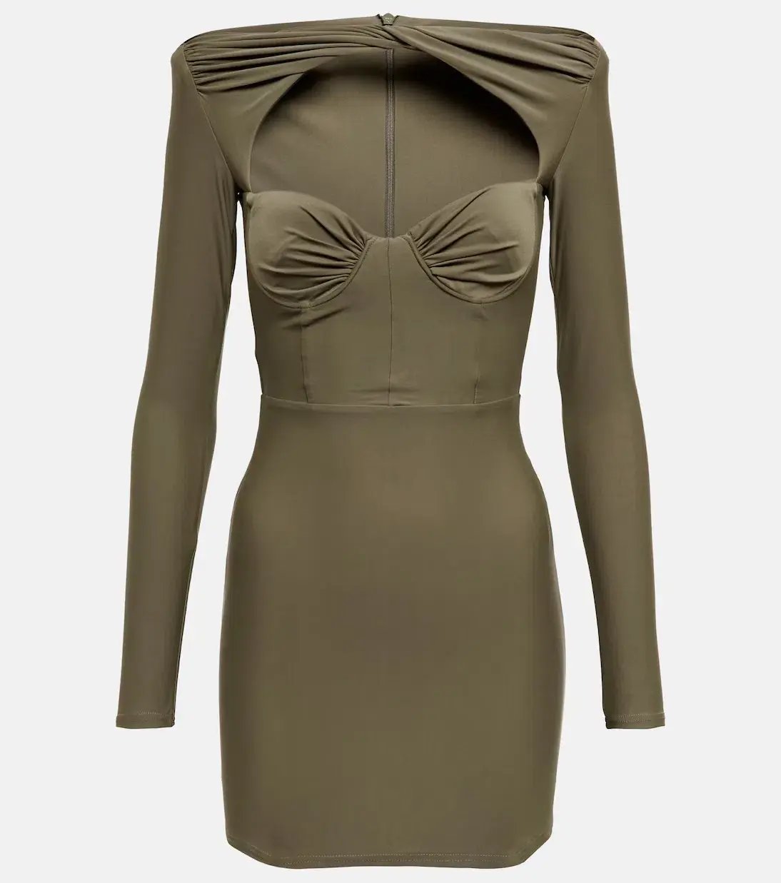 Alex Perry Barett Cutout Mini dress in Khaki   AU 6 photo 5