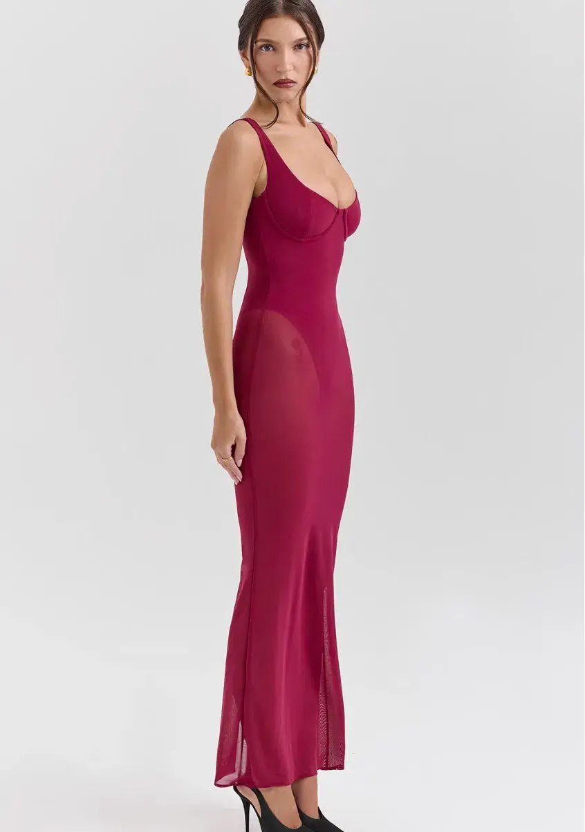 House of CB Robina Dress Red Maxi Size S / AU 8 photo 4