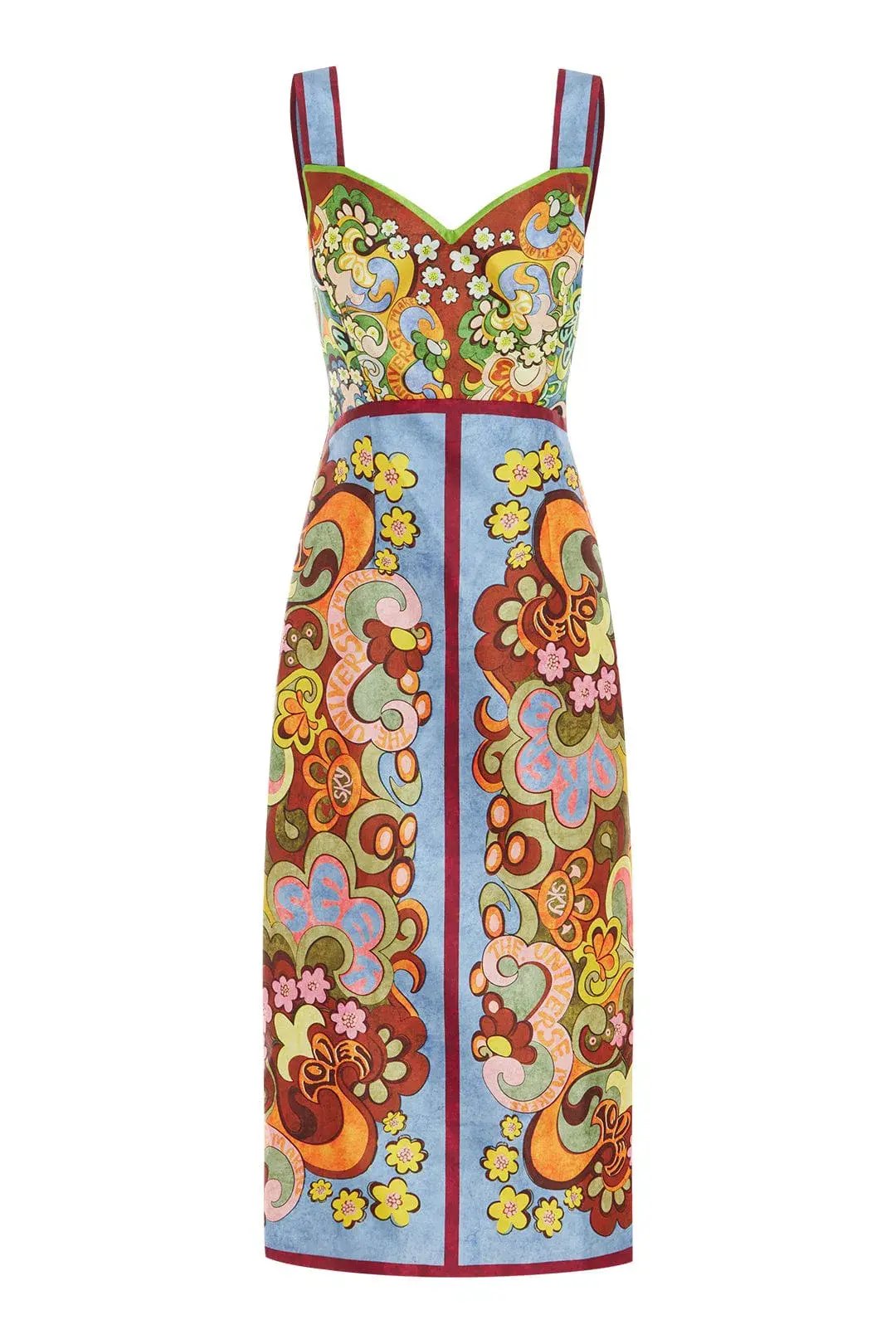 Alemais Dreamer Corset Midi Dress Multi Size 14 photo 6