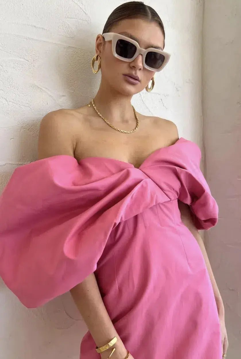 Rachel Gilbert Xavier Mini Dress Pink Size AU 12 photo 2
