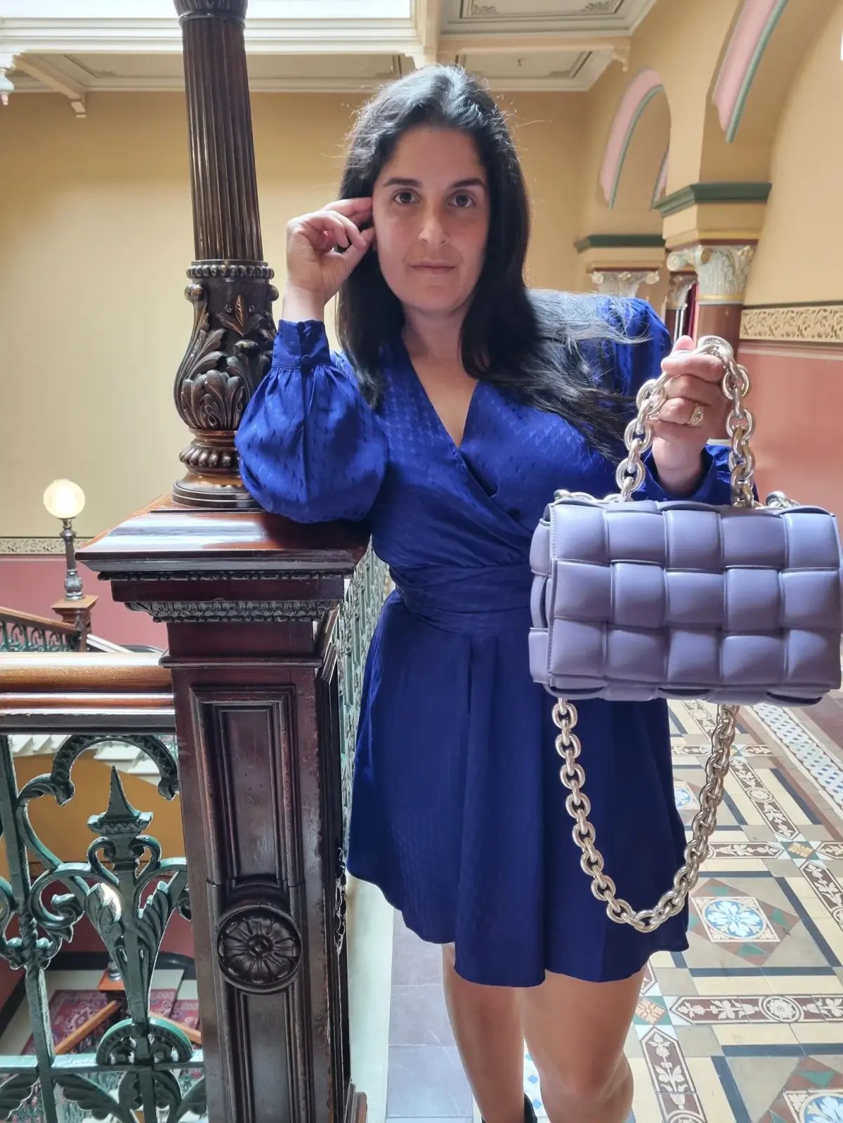 Bottega Veneta Chain Padded Cassette Bag Purple photo 3