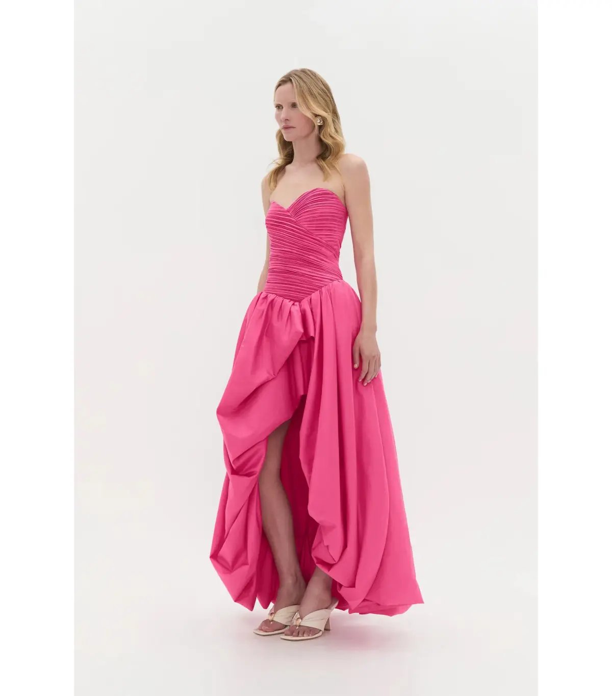 Aje Estelle Maxi Gown Cerise Pink Size AU 6 photo 2