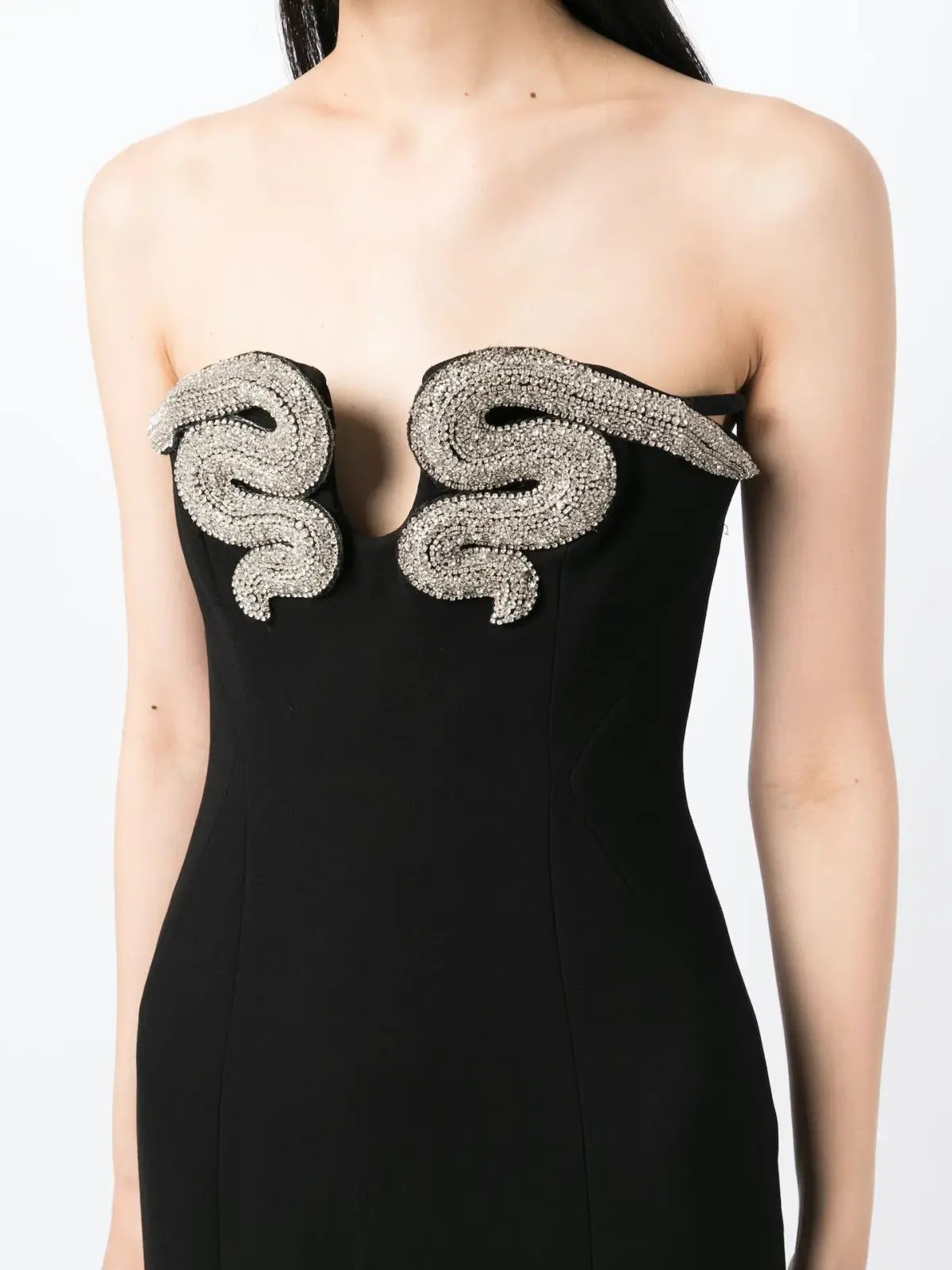 Rachel Gilbert Lukas Gown Black Size 8 photo 2