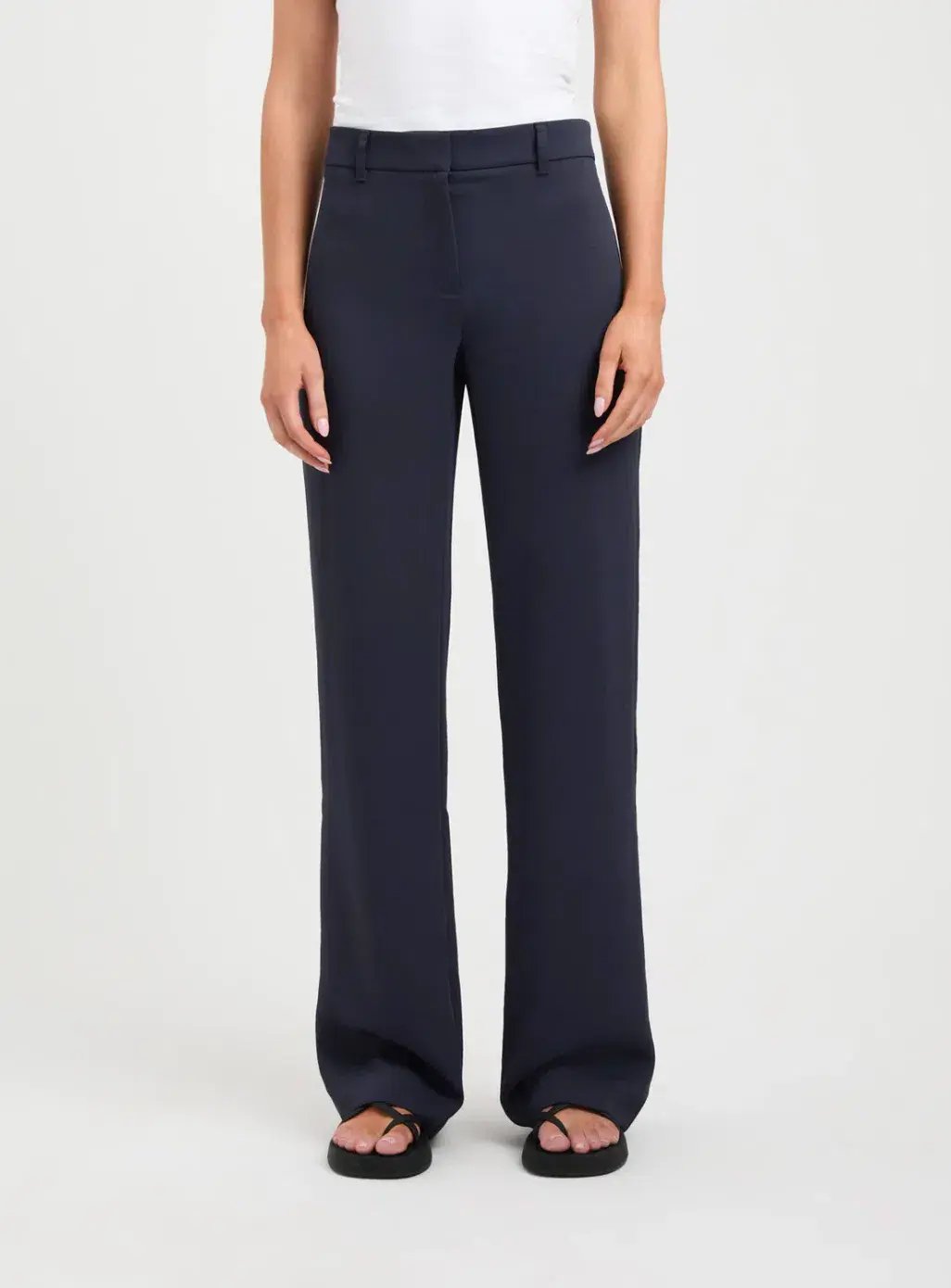 Kookai Oyster Suit Pant Navy Size 8 photo 2