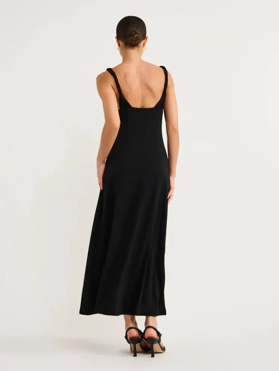 Hansen and Gretel Campari Jersey Midi Dress Black Size XS / AU 6 photo 3