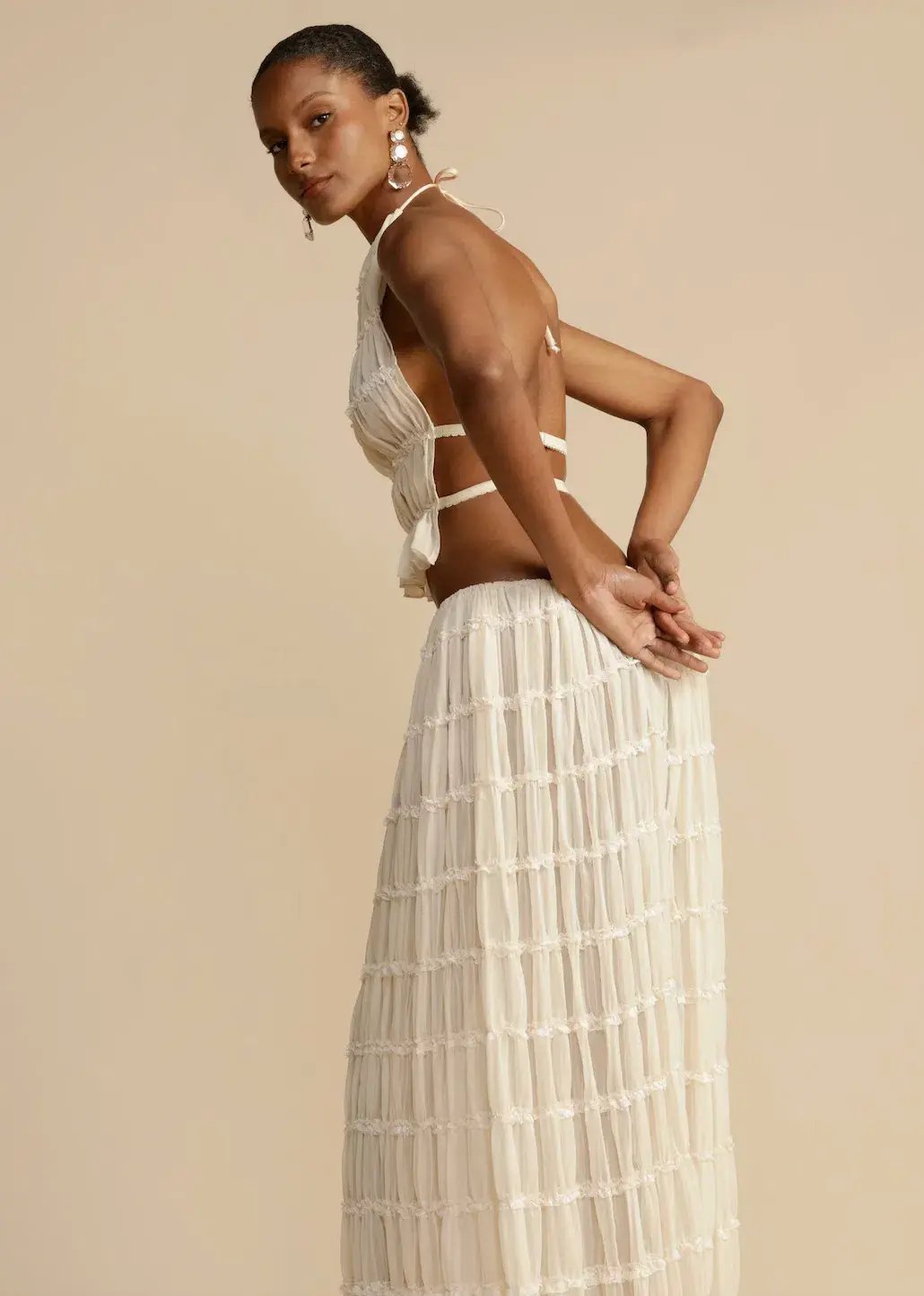 Arcina Ori Juliette Top and Skirt Cream Size S / AU 6-8 photo 15