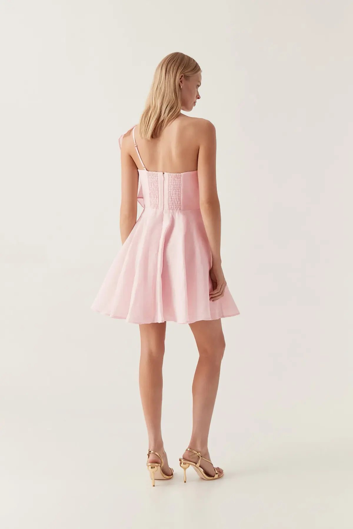 Aje Genesis Mini Dress in Soft Pink Size 6 photo 2