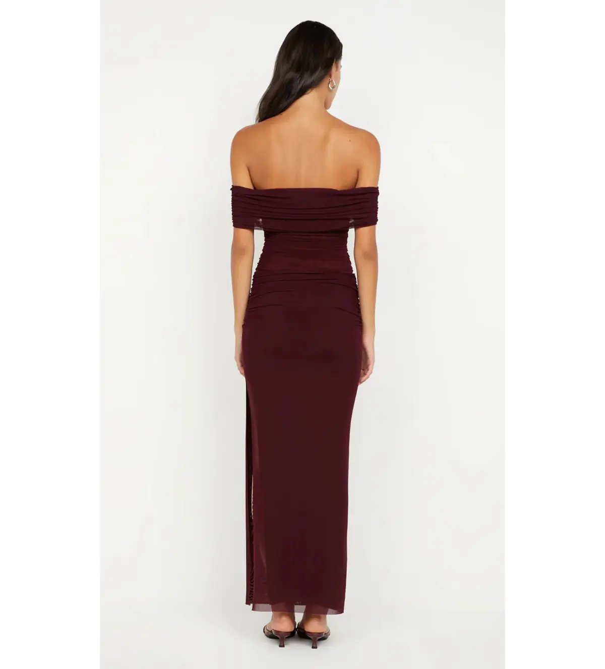 Bec and Bridge Poppy Gathered Maxi Dress in Plum Size S / AU 8 photo 5