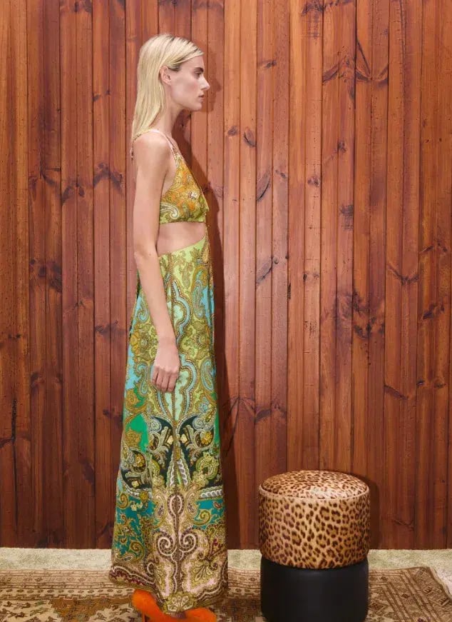 Alemais Clemenza Cut Out Midi Dress Size AU 12 photo 4