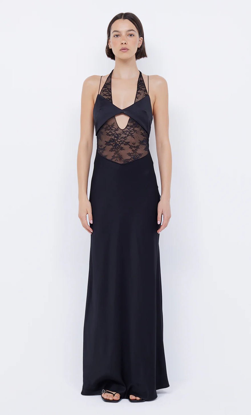 Bec & Bridge Liv Halter Maxi Gown Black photo 2