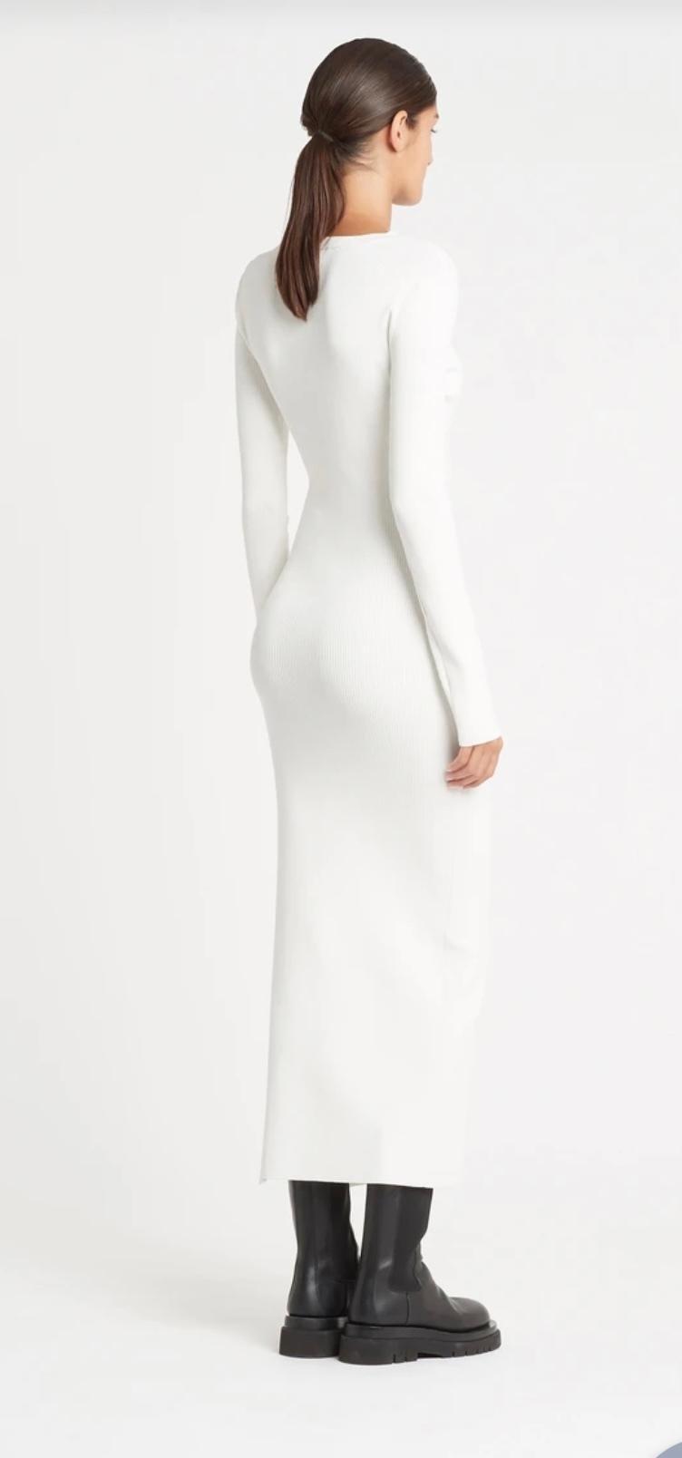 Sir The Label Celena Draped Dress Midi White | AU 6 photo 2