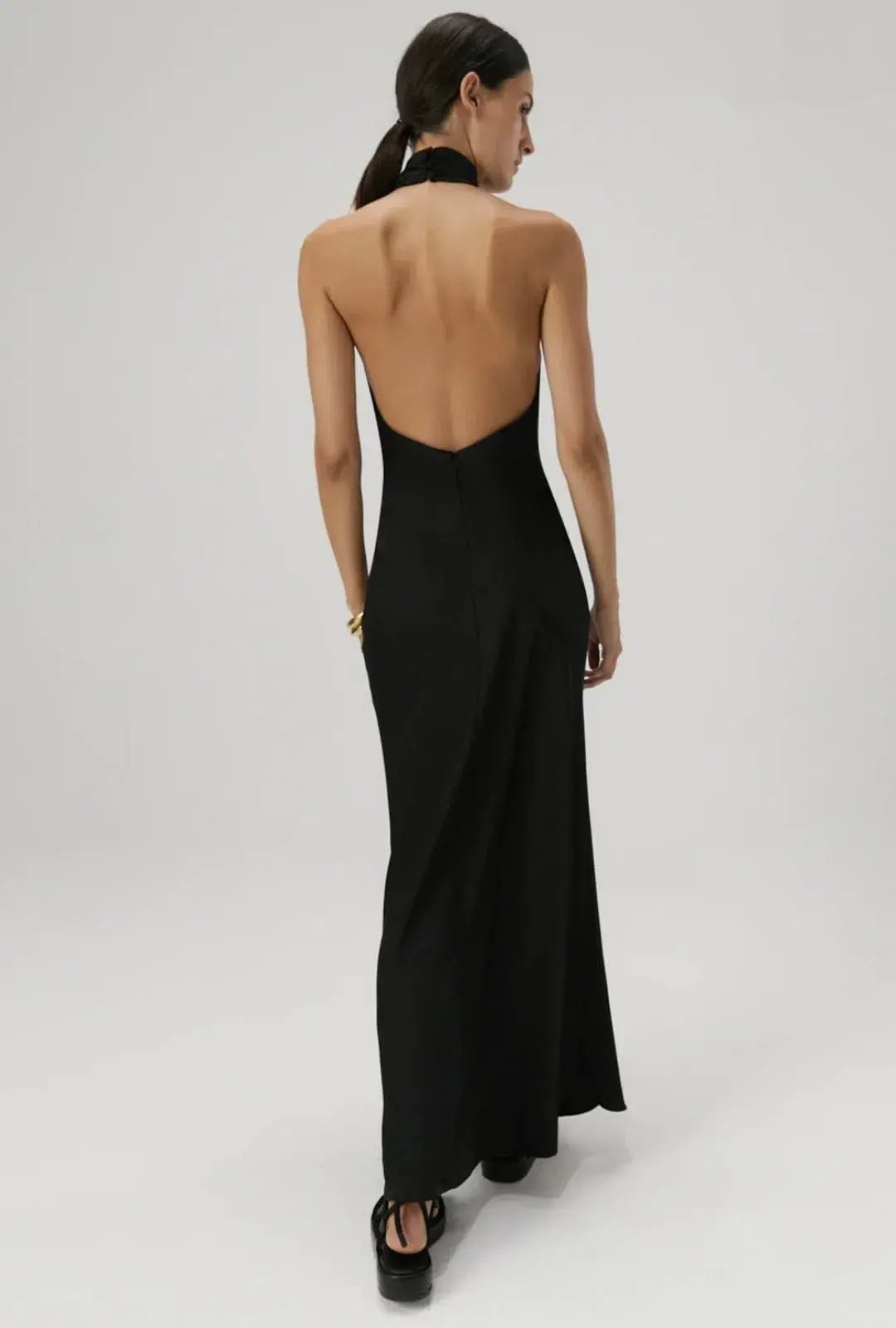 Misha Evianna Gown Black Size 8/S photo 4