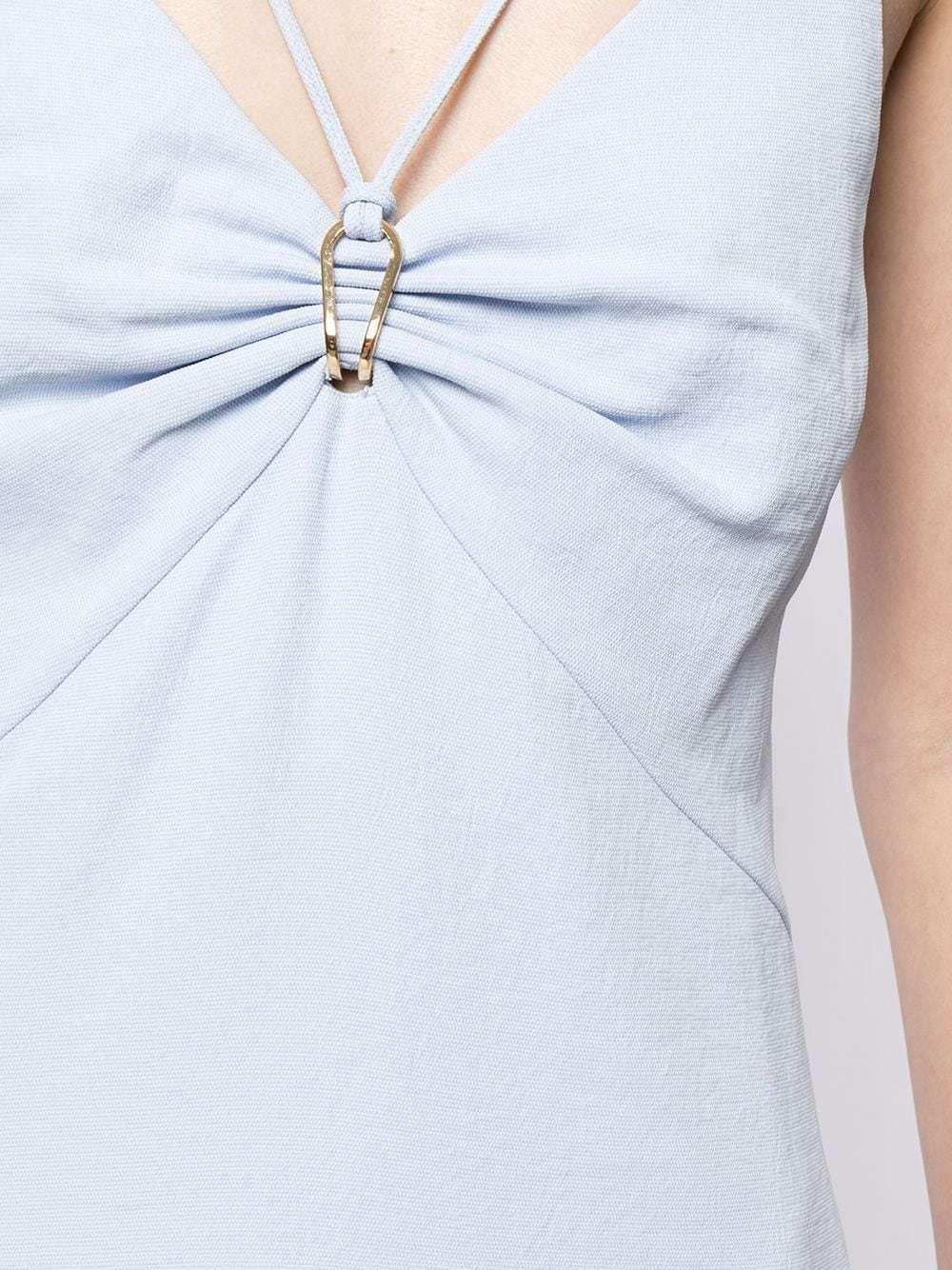 Dion Lee Whitewash Link Slip Dress Blue Size 10 photo 4