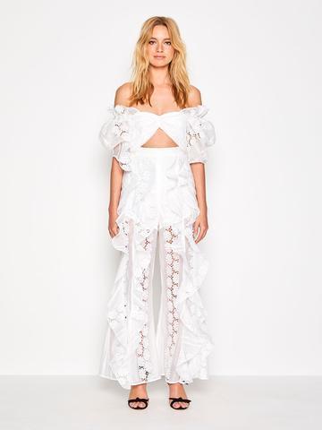 ALICE MCCALL | Dreamboat Top and Seashells Pant in Porcelain White | Size 6 photo 5