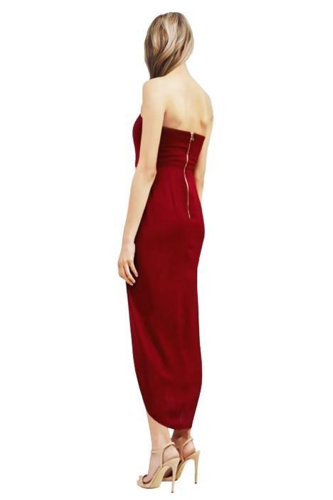 Shona Joy Core V Bustier Draped Midi Dress Size 12 photo 2