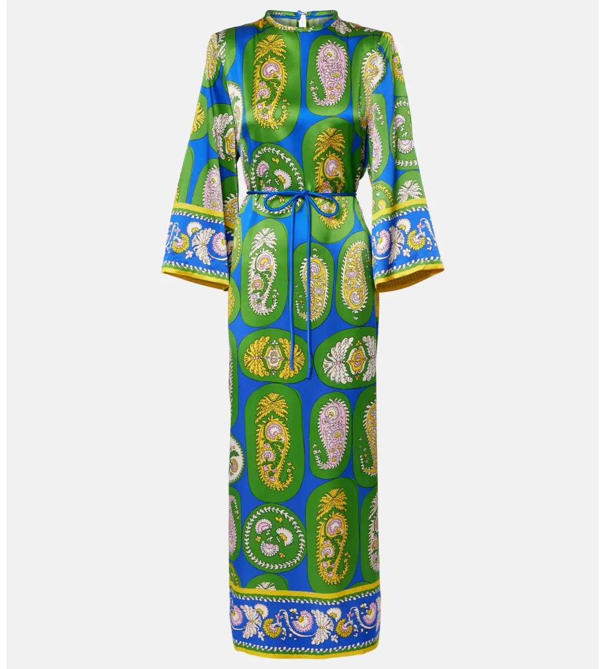 Alémais Gina Silk Midi Dress Print Size AU 16 photo 4