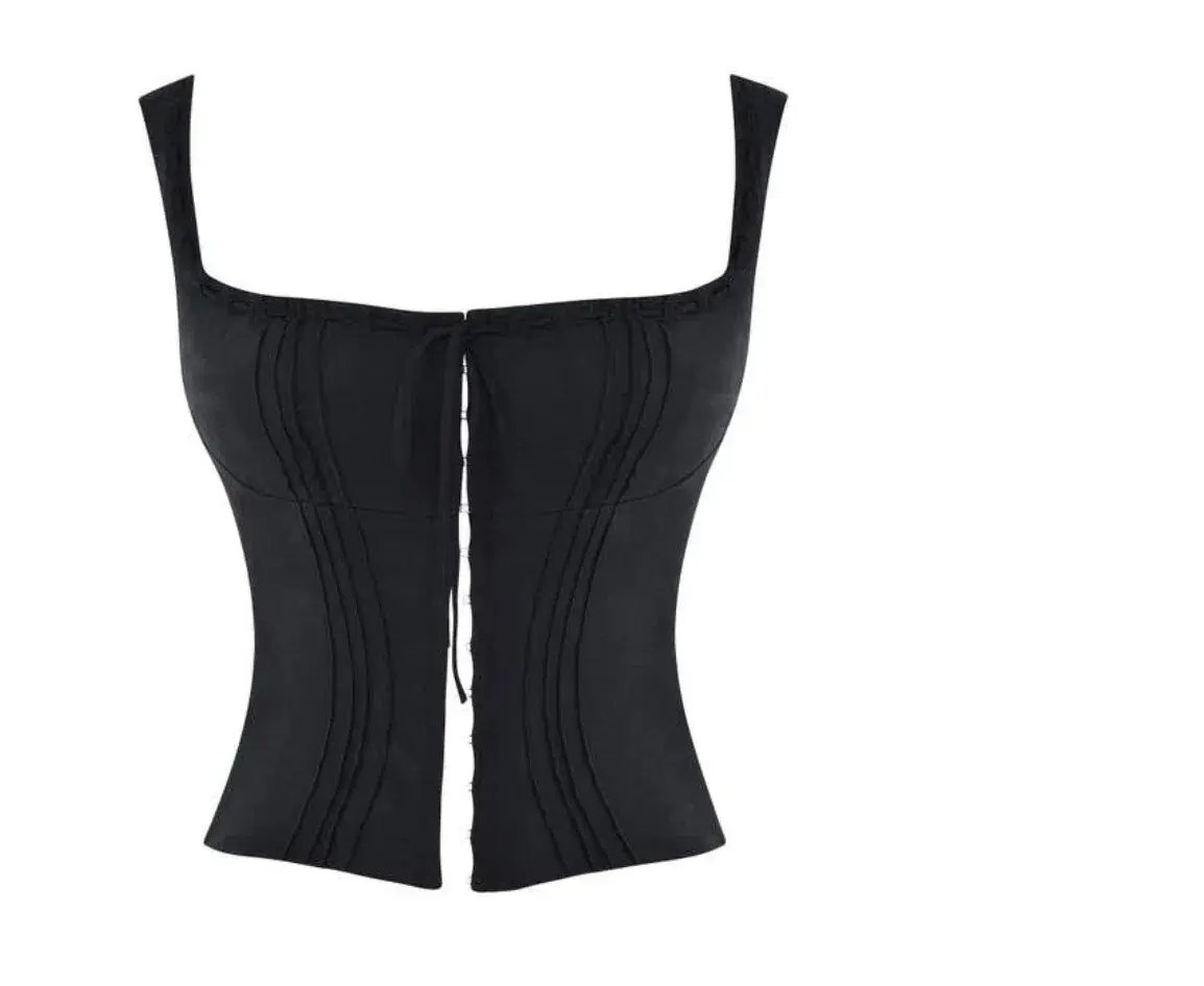House of CB Chicca Square Neck Corset Top Black Size S/Au 8 photo 4