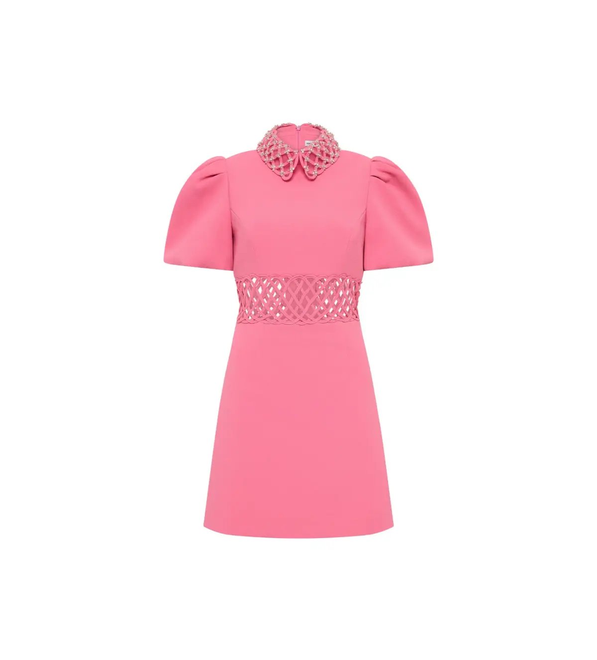 Rebecca Vallance Aubree Collar Mini Dress Pink Size 10 photo 4