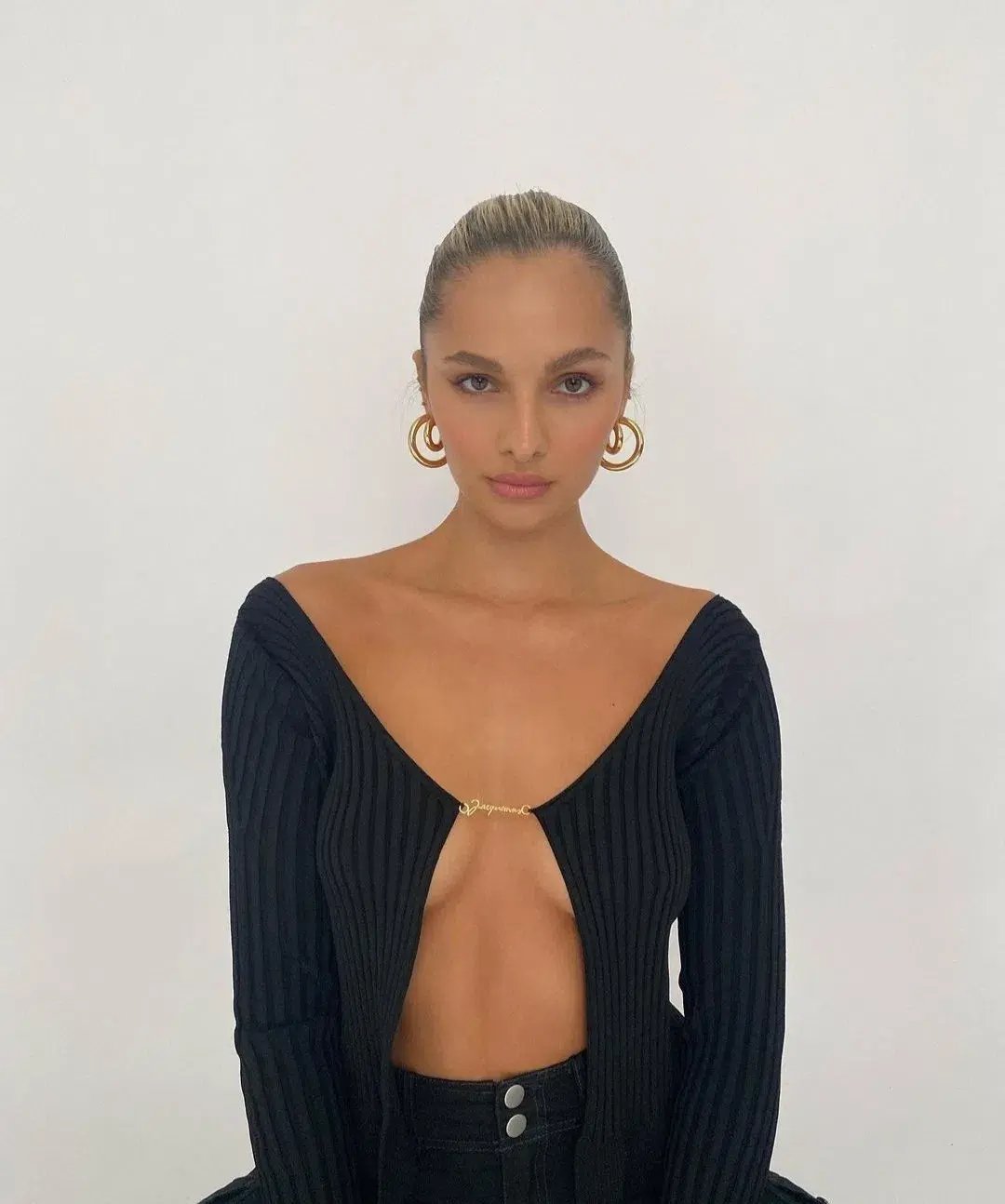 Jacquemus La Maille Pralù Longue Cardigan Black Size 6 photo 5