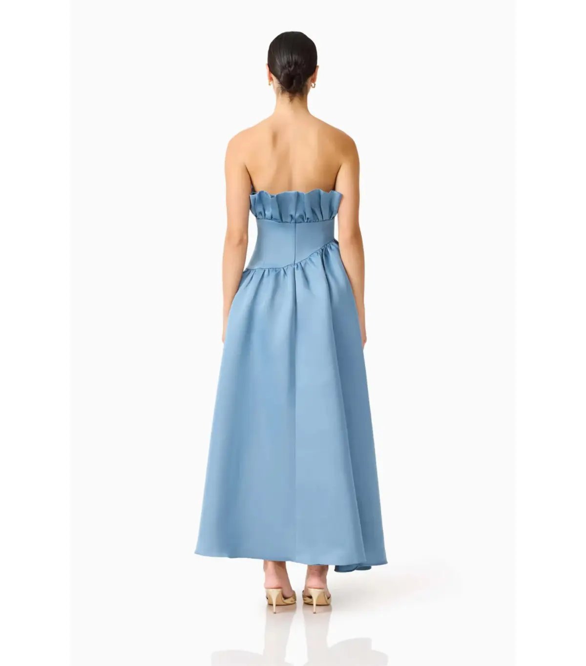Elliatt Laurel Sleeveless Maxi Dress in Steel Blue Size 10 photo 4