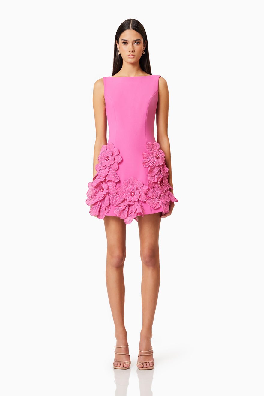 Elliatt Janelle Mini Dress - Fuchsia photo 3