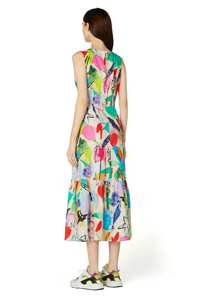 Gorman Flower in Fauve Dress Multi Size 8 photo 2