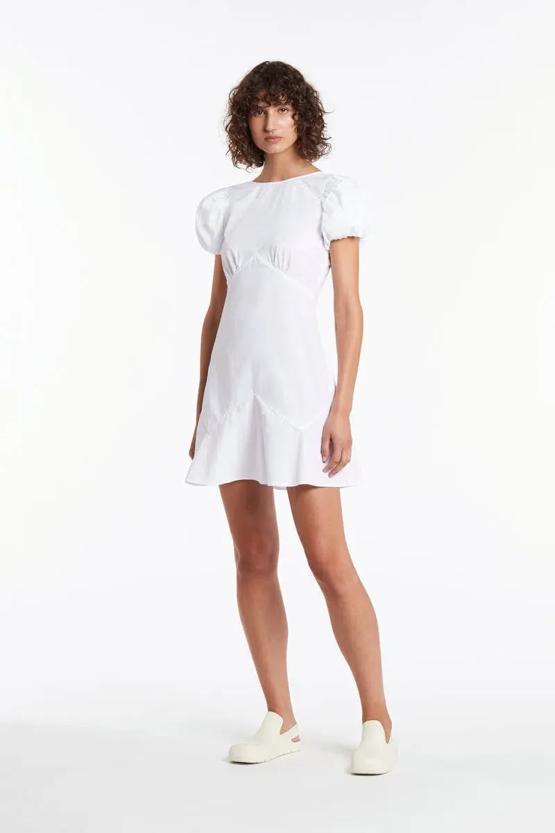 Carla Zampatti Ivory Satin Bias Dress Size 8 photo 6
