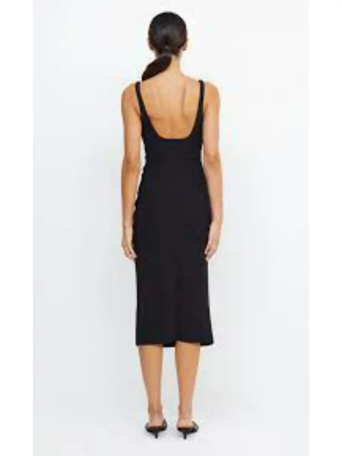 Bec & Bridge Be Mine Square Neck Midi Dress Black Size AU 6 photo 3