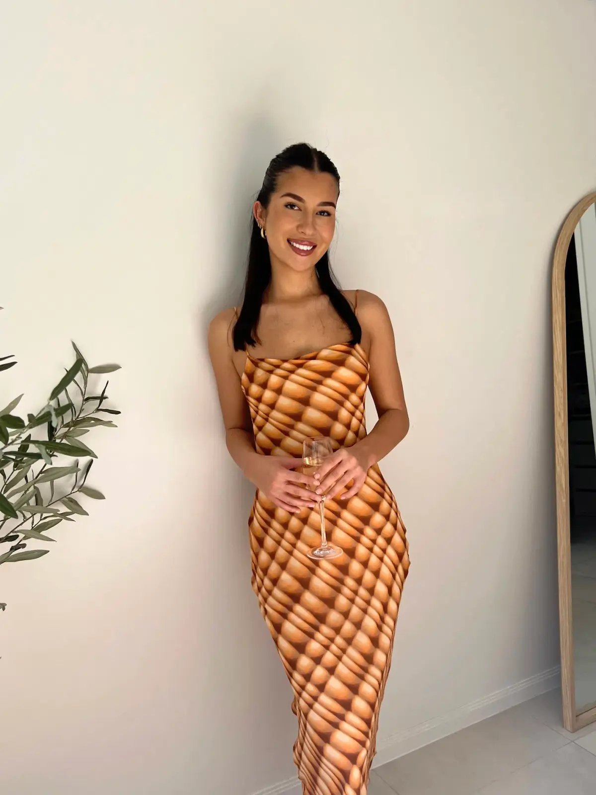Bec & Bridge Soleil Slip Maxi Dress Print Size 8 photo 2