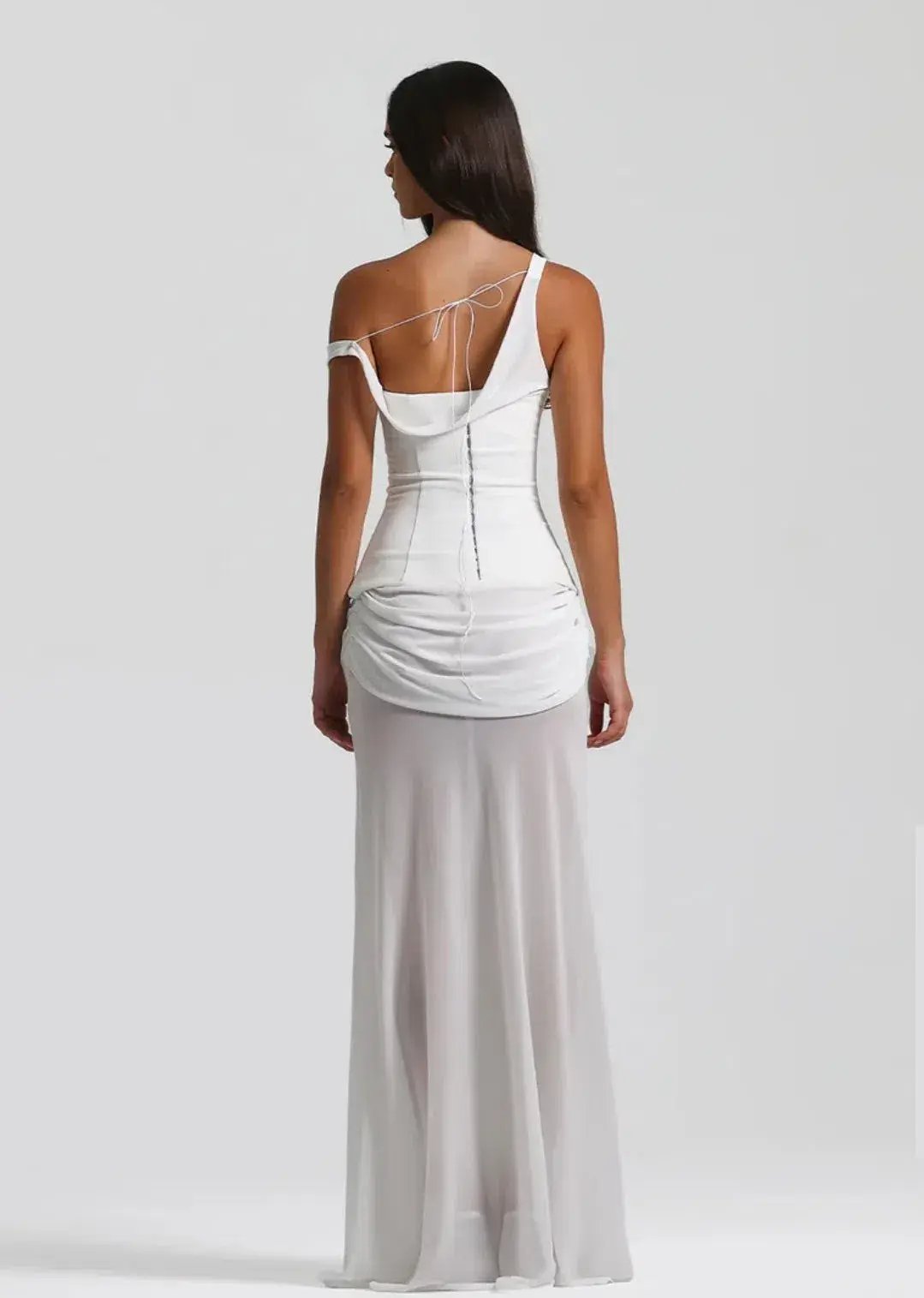 Natalie Rolt Cadence Gown Maxi White Size AU 8 photo 2
