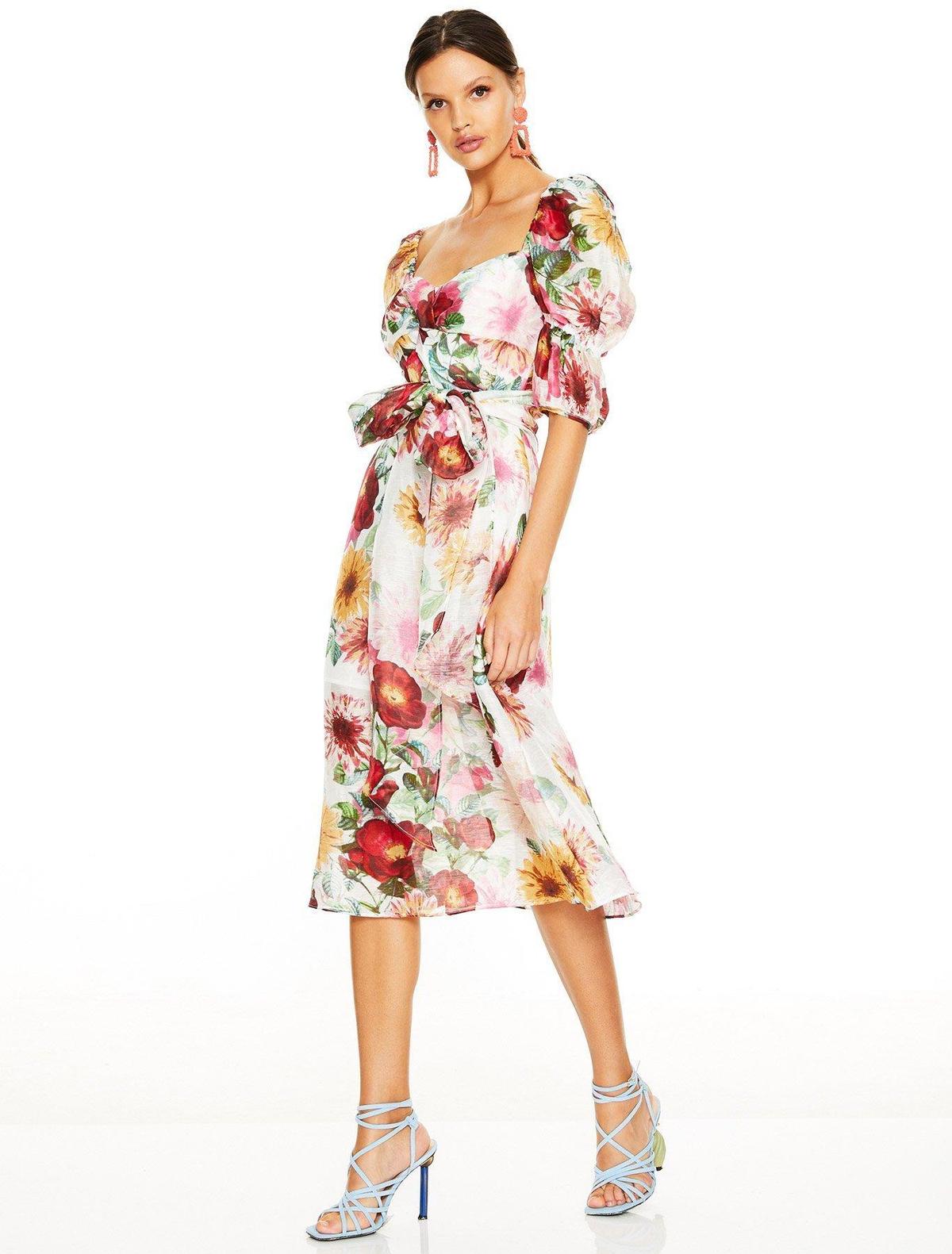 Talulah Garland Midi Dress Size 8 photo 4