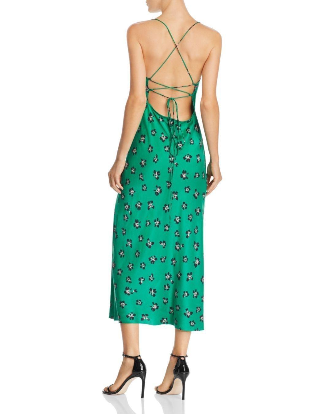 Bec and Bridge Tropicana Midi Dress Green Size 12 photo 3