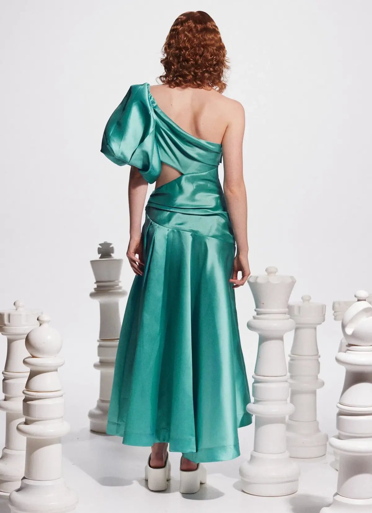 Alemais Regent Gown Jade Size 12 photo 3