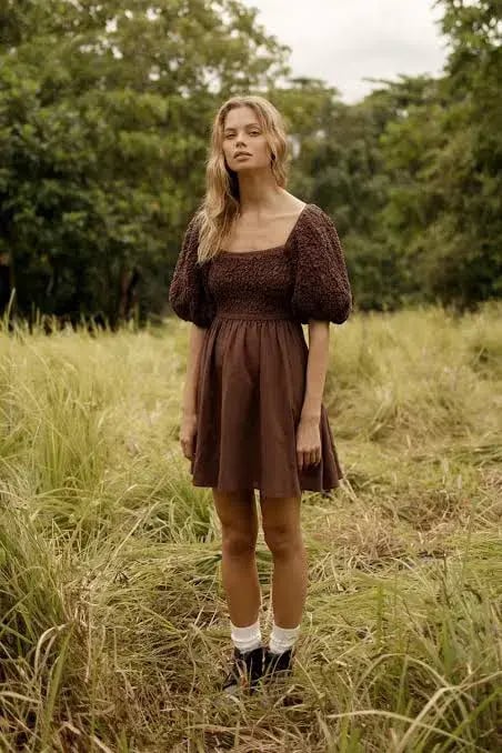Steele Clorinda Dress Brown Size S / Au 8 photo 3