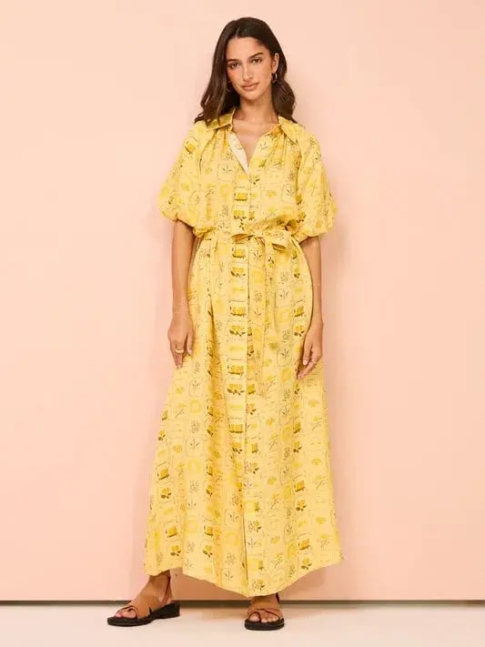 Palm Noosa Carla Dress In Amarilla Tile Size 14 photo 2