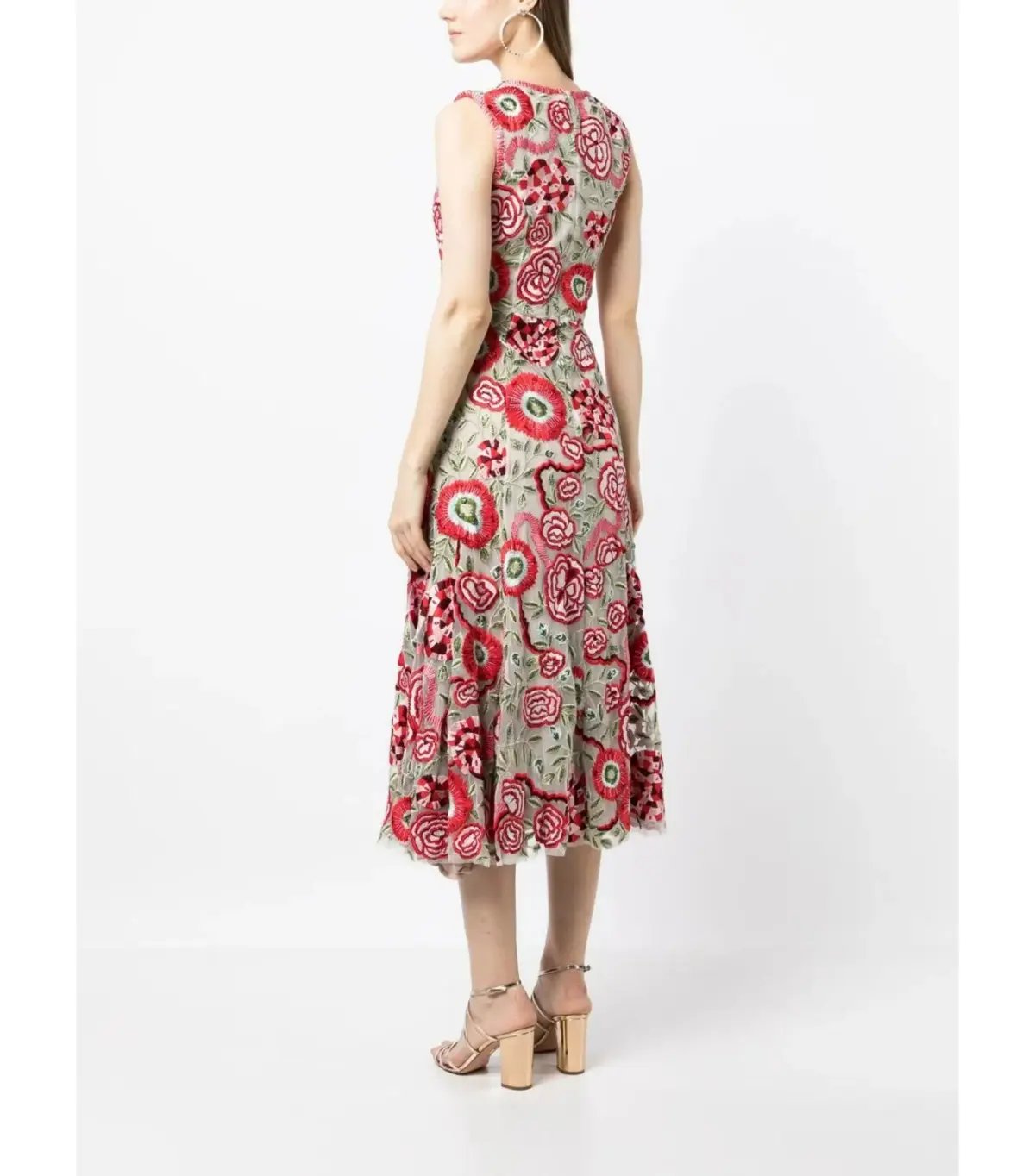 Rachel Gilbert Gigi Midi Dress Multi Size AU 12 photo 3