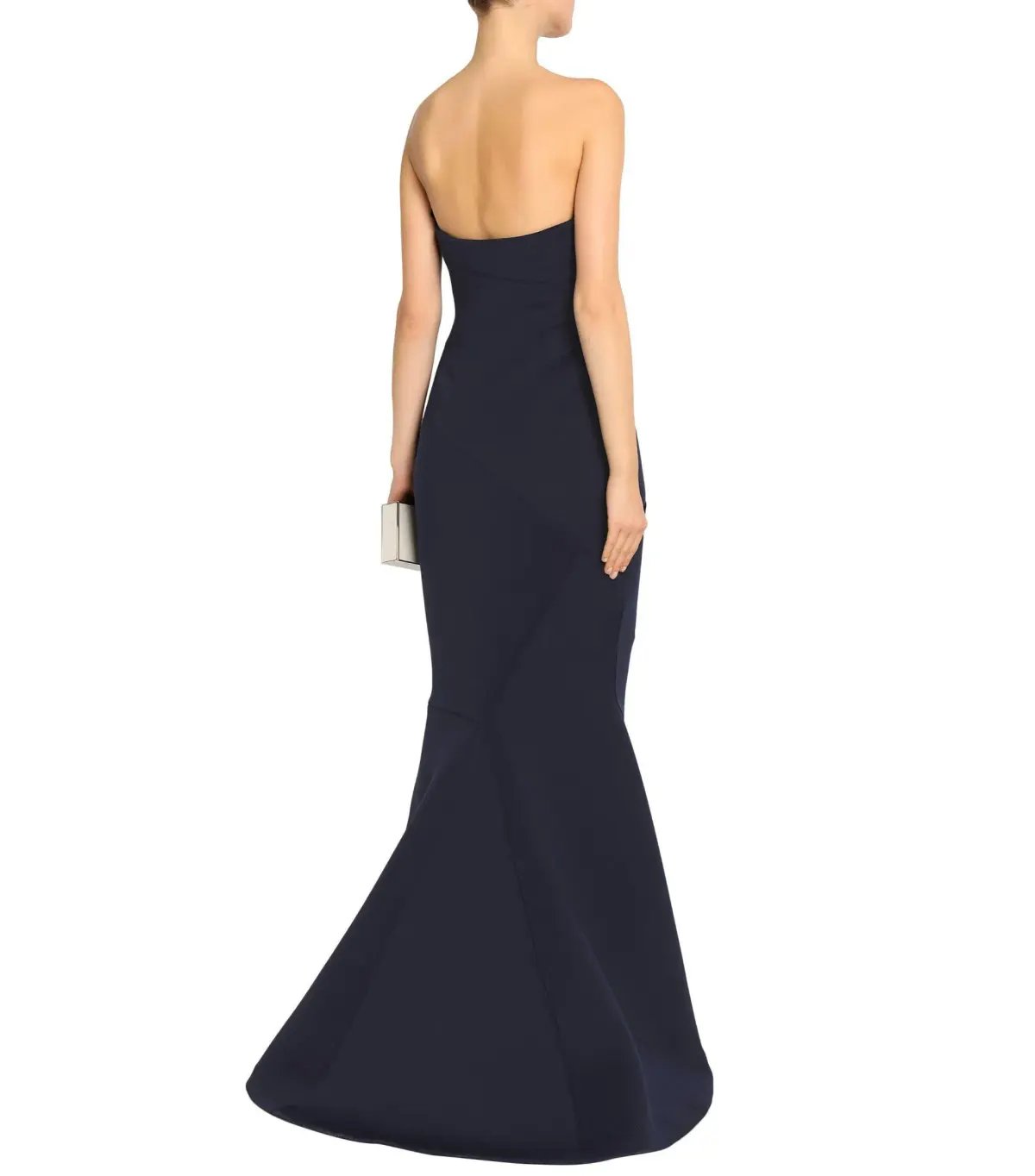 Rachel Gilbert Adelia Strapless Maxi Gown Navy Size 6 photo 3